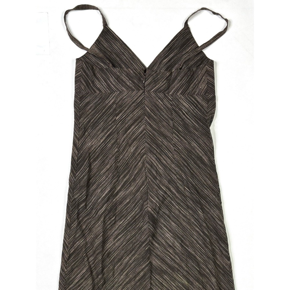 Old Navy Dress Women's 2 Linen Blend Brown Pencil Maxi Summer - Picture 11 of 12